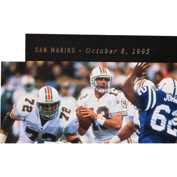 Dan Marino 1996 Upper Deck 5"x7" Meet the Stars Jumbo Cards Miami Dolphins - Picture 3 of 16